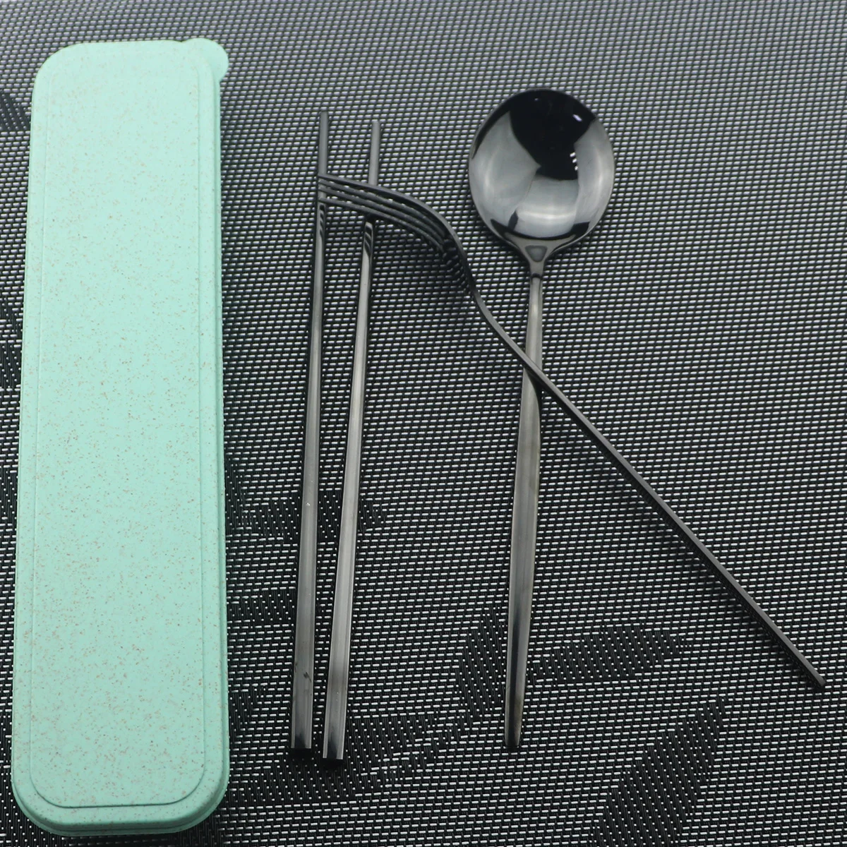 Портативный набор посуды для путешествий 4cs/набор из нержавеющей стали с