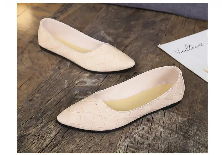 Повседневные балетки на плоской подошве Sapatos de Couro genuino Mulher Trabalho Mulheres туфли tamanho Maior