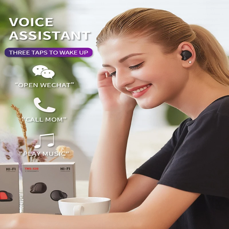 Наушники BOHM X29 TWS Bluetooth 5 0 беспроводные наушники-вкладыши Спортивная деловая