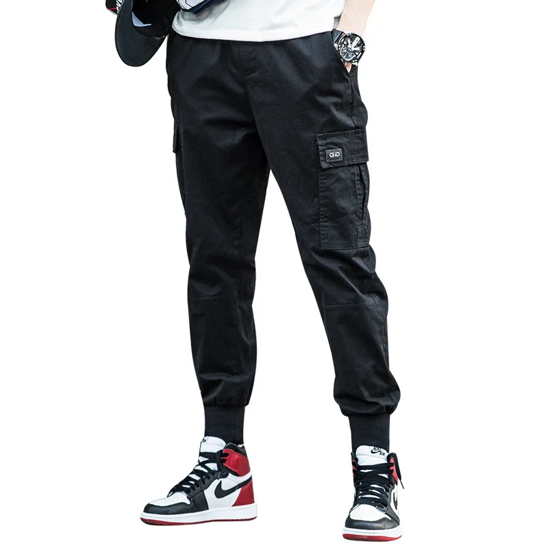 cargo pants men hip hop joggers men's Casual fashion Sweatpants harem tactical 2020 spring new TJWLKJ | Мужская одежда