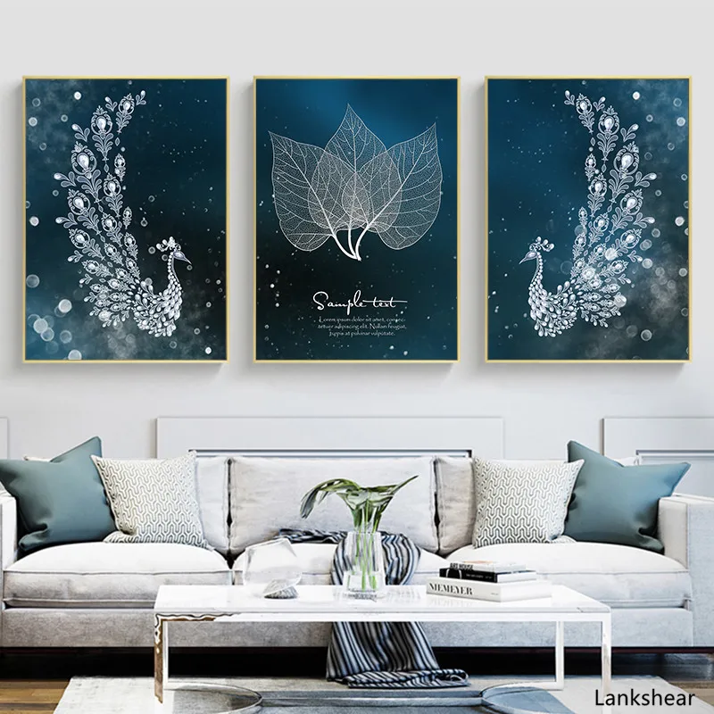 Настенный постер в скандинавском стиле Абстрактная Картина на холсте с