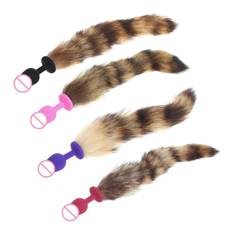 Секс игрушка новая забавная любовь искусственный Лисий хвост Анальная пробка