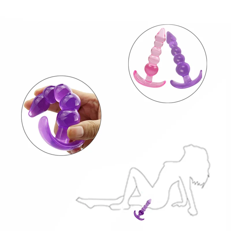 Силиконовая Анальная пробка стимуляция точки G массажный фаллоимитатор