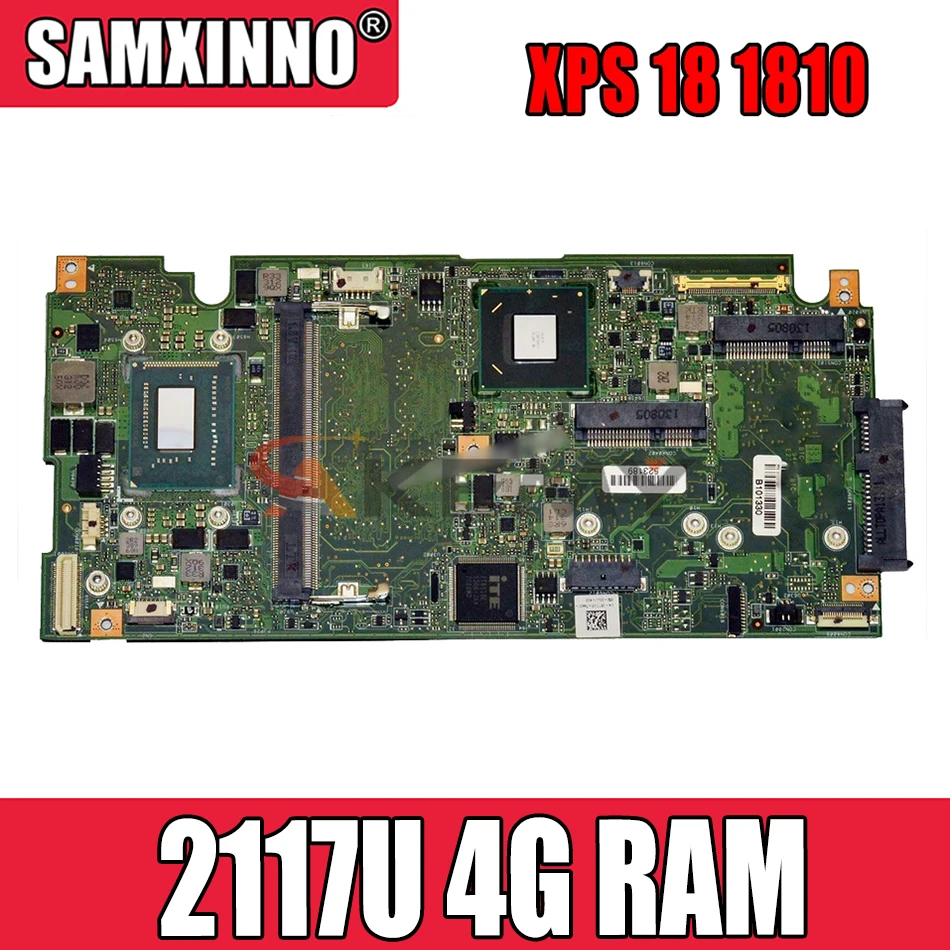 

Akemy 0WHYY8 WHYY8 материнская плата для ноутбука Dell XPS 18 1810 2117U 4G RAM протестирована