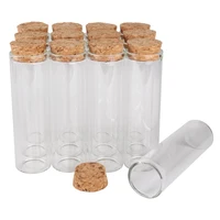 24pcs 50ml size 30100mm test tube with cork stopper spice bottles container jars vials diy craft
