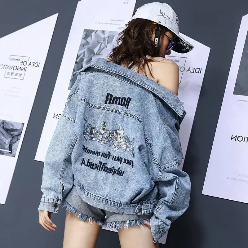 ZQLZ осеннее джинсовое пальто для женщин 2020 Новое однобортное свободное весеннее в