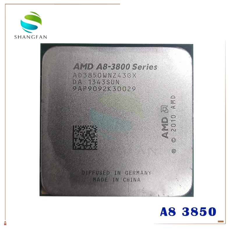 AMD A8-Series A8 3850 A8-3850 2 9 ГГц 100 Вт Quad-Core Процессор процессор AD3850WNZ43GX 3850K сокет FM1/ 905pin |