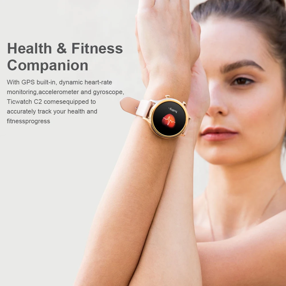 Xiaomi Ticwatch C2 Smartwatch одежда OS от Google Встроенный gps монитор сердечного ритма фитнес-трекер Google Pay умные часы для мужчин и женщин