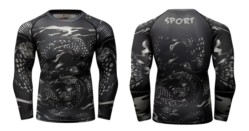 Футболка MMA herren rashguard jiu jitsu bjj футболка Langarm фитнес Муай Тай Бокс спортивный пуловер Рашгард MMA boxen Jersey
