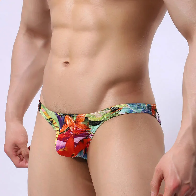 

Men Underwear Mens Briefs Breathable Underwear Comfortable Men's Underpants Exotic Printed Briefs Mens Cotton Underwear