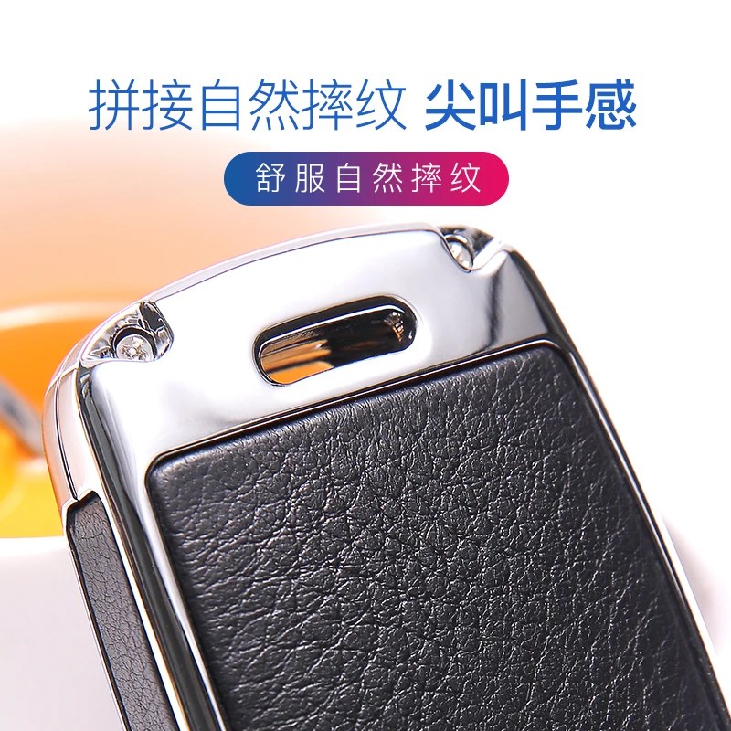 Горячая Натуральная кожа Автомобильный ключ чехол для Volkswagen VW Tiguan MK2 Magotan Passat B8 CC