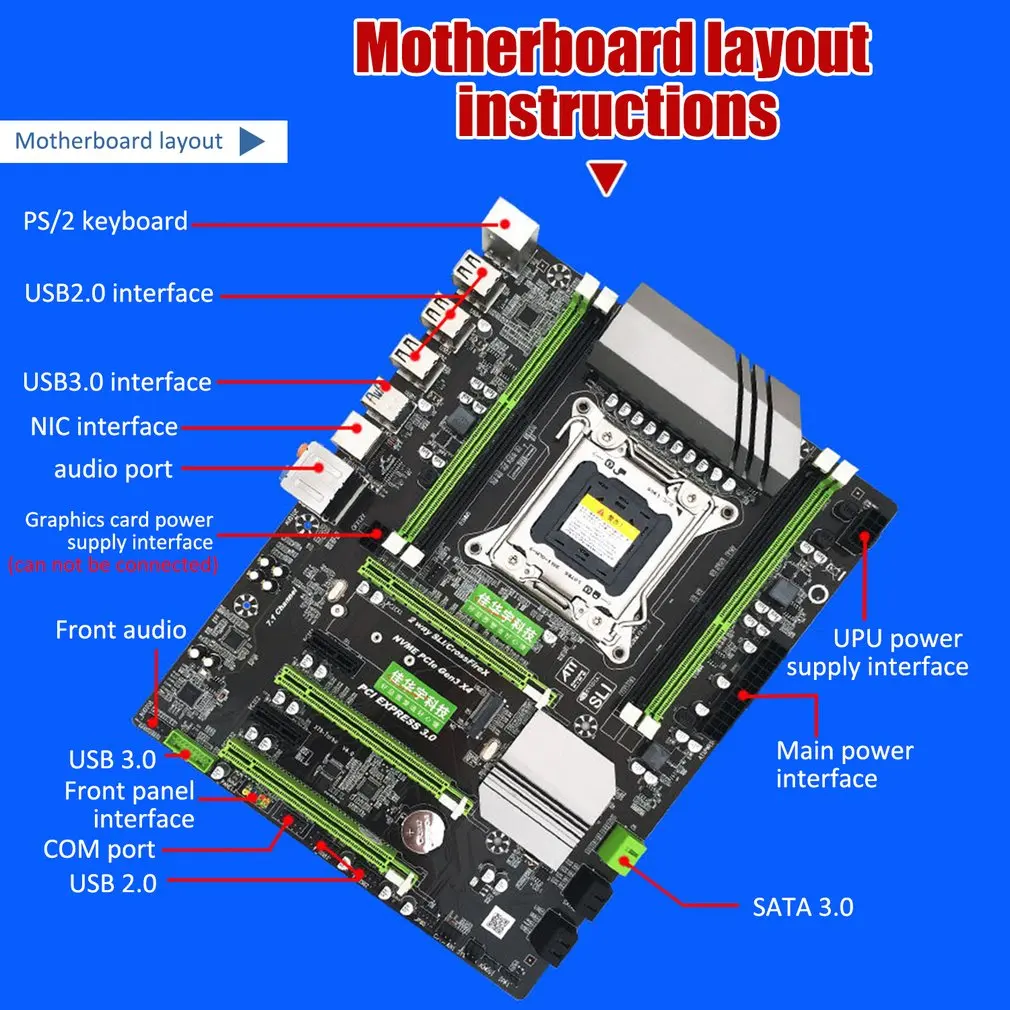 X79T DDR3 настольных ПК материнская плата LGA 2011 Процессор компьютер 2 канала игровые Поддержка M.2 E5-2680V2 i7 SATA 3,0 USB 3,0 для Intel B75