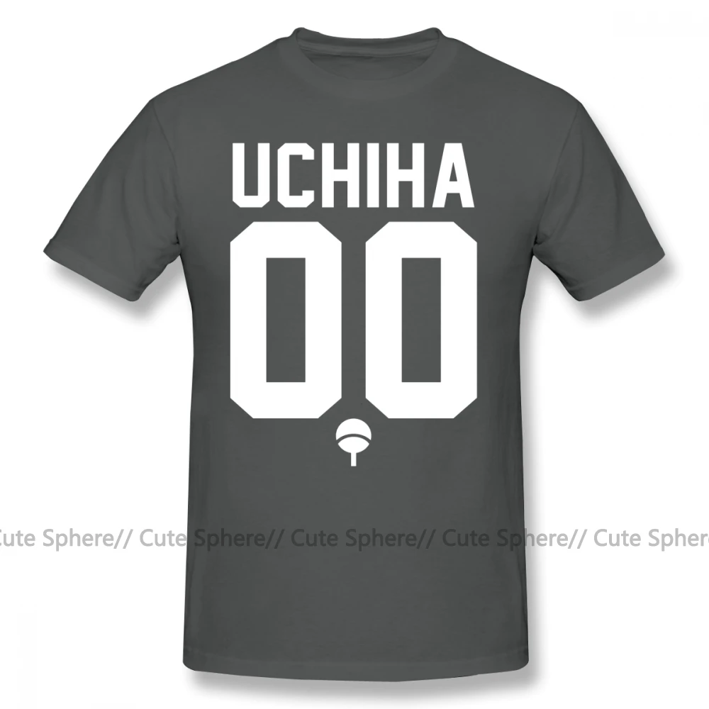 Футболка Uchiha из джерси белого цвета, футболка с коротким рукавом и графическим рисунком, 100 хлопок, 5x пляжная Милая Мужская футболка