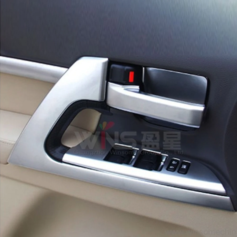 Крышка ручки двери для Toyota Land Cruiser 200 2008 2015 2016 2017 2018 Chrome Interiol отделка аксессуары