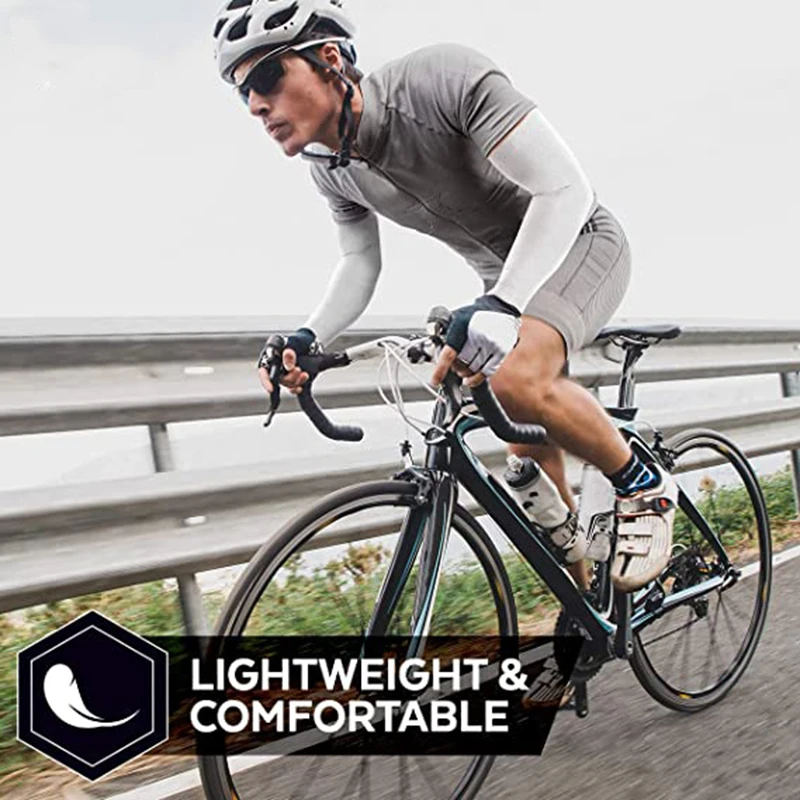 Защитные рукава от солнца UV для мужчин и женщин, спортивные атлетические компрессионные охлаждающие накидки для баскетбола, бега, катания на велосипеде.