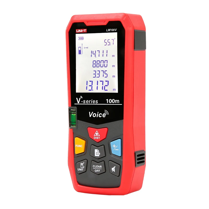 Лазерный дальномер UNI-T LM50V/70V/100V 50 70 100m электронная линейка USB зарядка голосовое