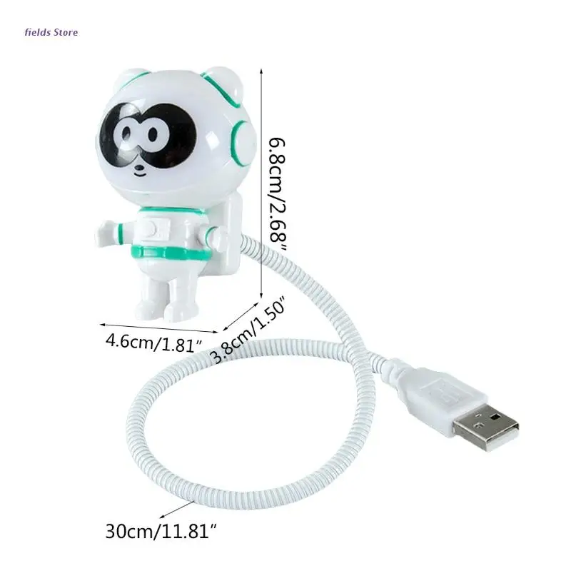 

1PCS Mini Computer Accessory Novelty Laptop Light LED Panda Astronaut USB Lamp XX9E