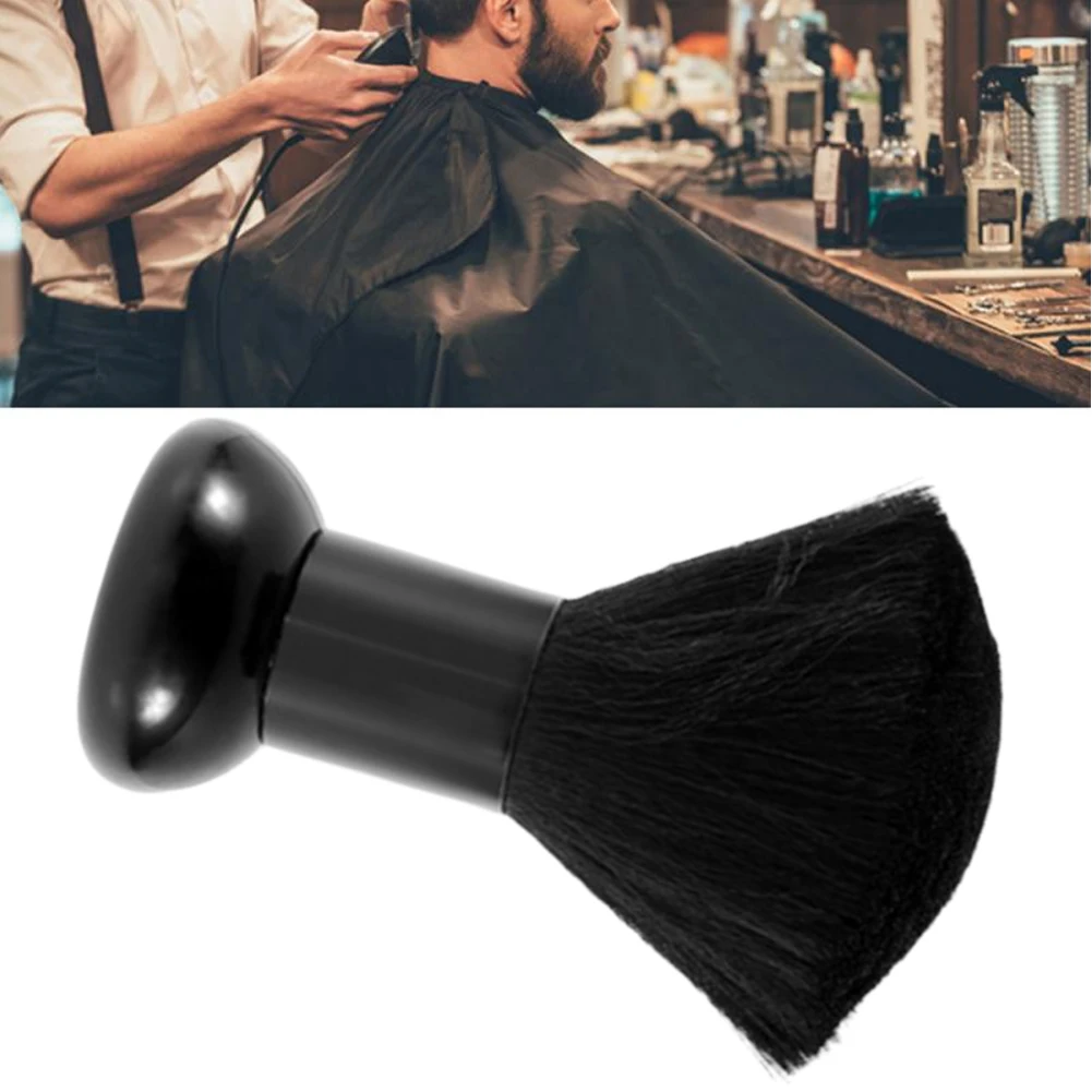 

New Arrival Soft Black Neck Face Duster Brushes Barber Hair Clean Hairbrush Salon Cutting Hairdressing Styling Makeup Tool