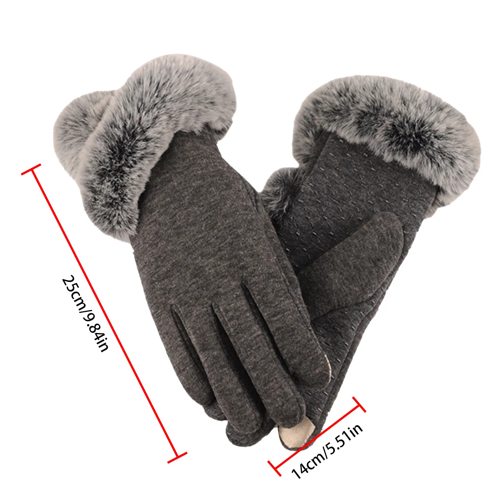 

Women Winter Gloves Female Fleece Thicker Warm Gloves With Screen Outdoor Sports Keep Warm Fashion Gloves Guantes De Invierno