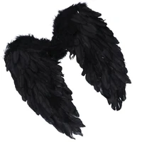 angel feather wing xmas party dress decoration stage performance supply new year halloween party kids gift 4545cm