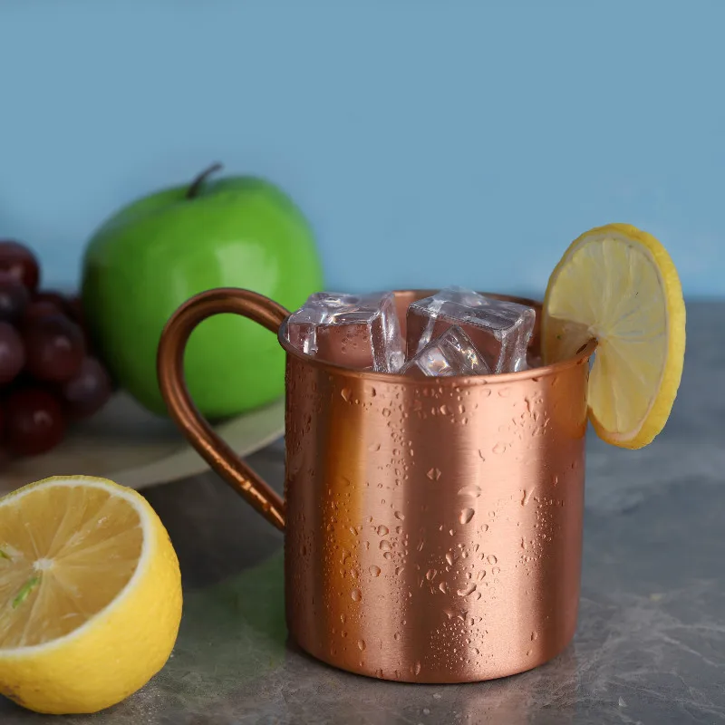 

Pure Copper Mug Creative Coppery Handcrafted Durable Moscow Mule Cocktail Cup For Restaurant Bar Drinkware Party Kitchen