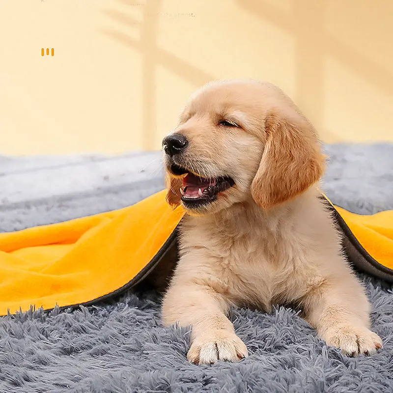 

Ultra-Absorbent Pet Bath Towel Absorbent Bath Towel Microfiber Drying Towel for Small Medium Large Dogs Cats Machine Washable