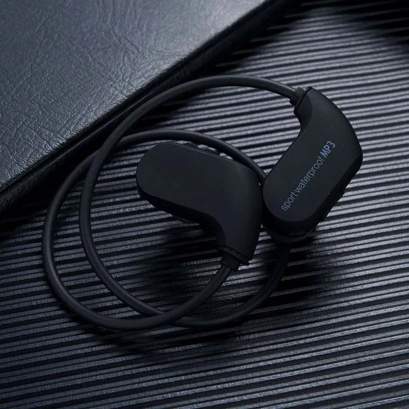 

Portable Sports Headphone IPX8 Waterproof MP3 Player 8GB Memory Outdoor Music Headset Swimming Diving Running Earphones Walkman