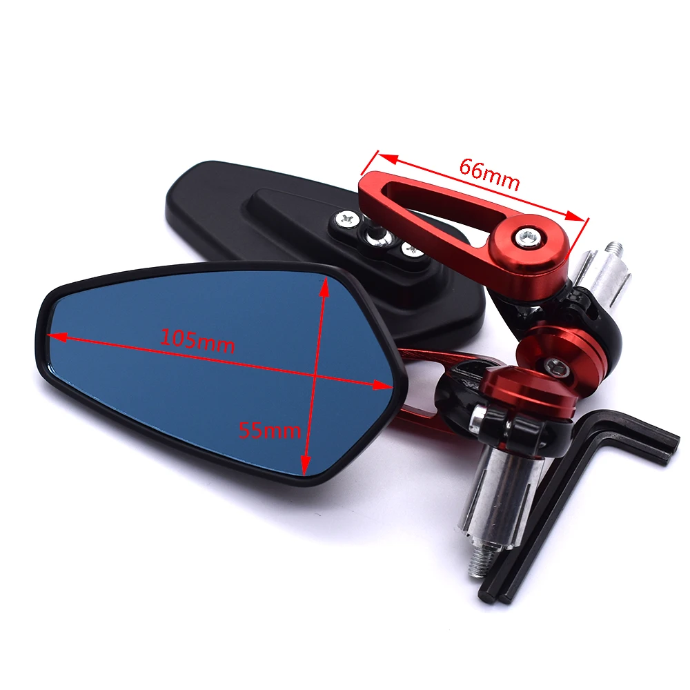Аксессуары для мотоциклетного зеркала заднего вида из алюминиевого сплава 7/8