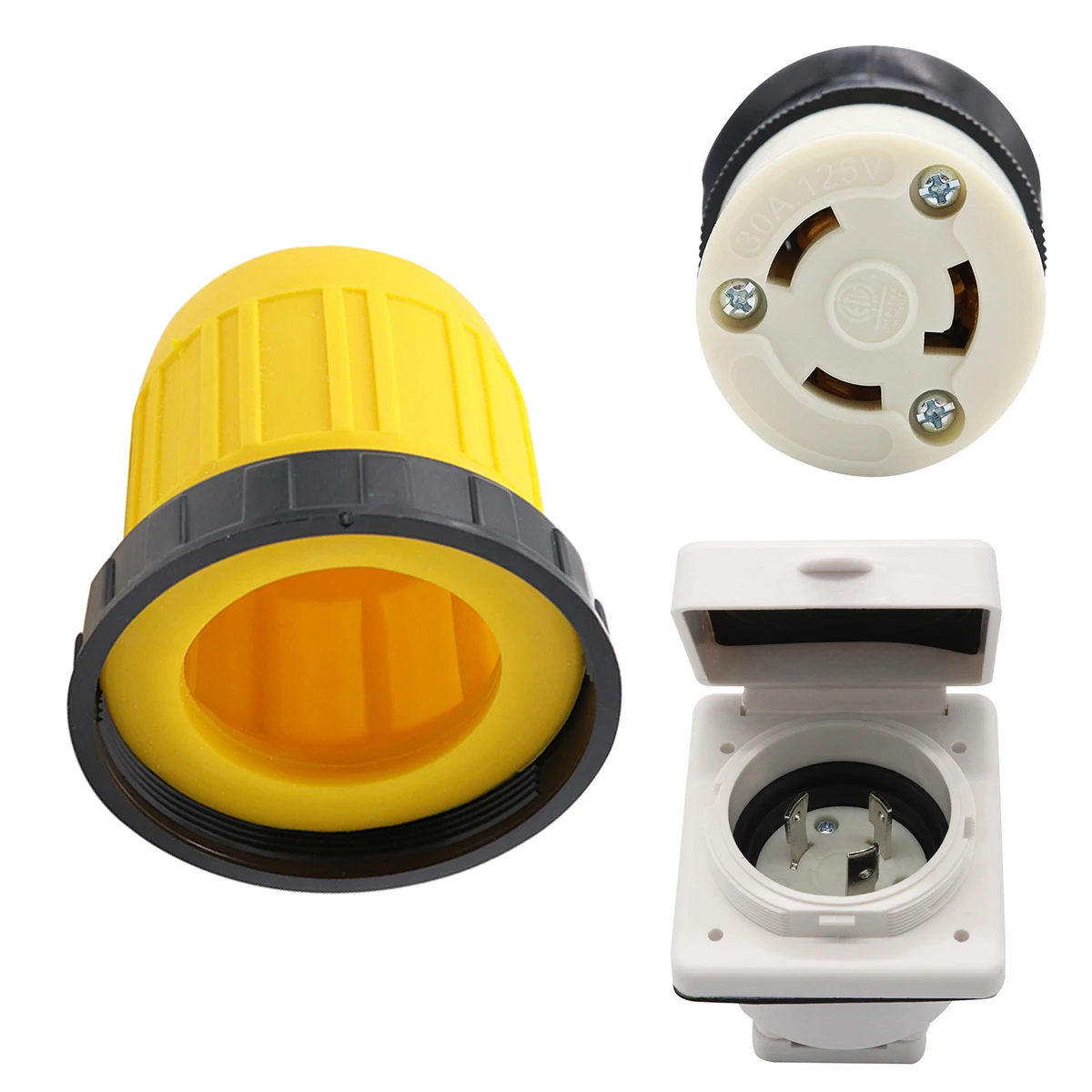 3 шт./компл. 30A разъем питания гнездо входа твист блокировочный с