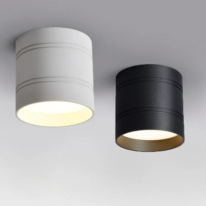 Приглушаемый потолочный светильник с поверхностным креплением точечный