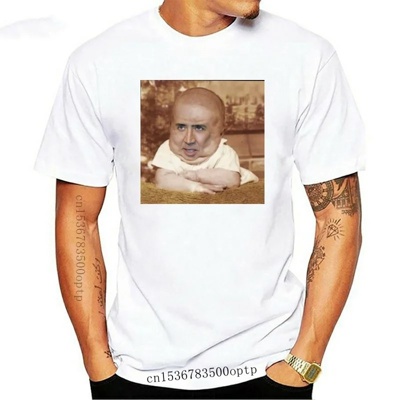 

New Nicolas Cage T Shirt Nicolas Cageu Baby T-Shirt Fashion Graphic Tee Shirt Male Fun Short Sleeves Tshirt Streetwear