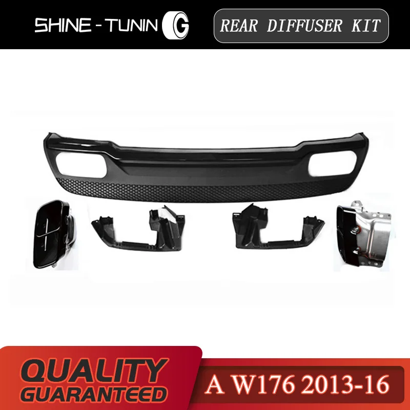 Подходит для W176 комплект задних наконечников диффузора A-class A180 A200 A250 до A45