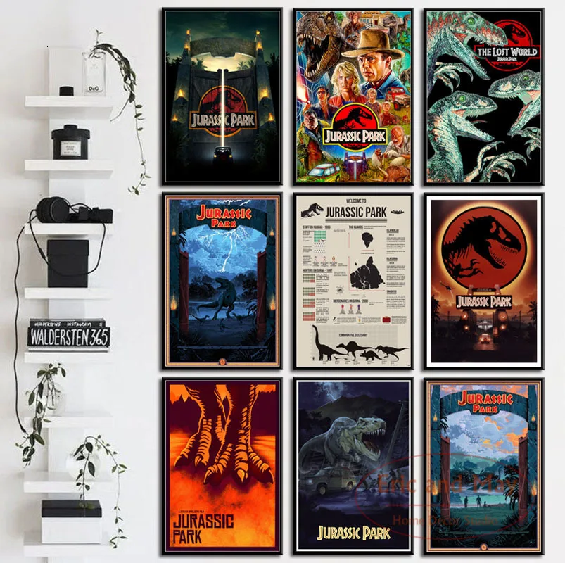 Классическая серия фильмов Парк Юрского периода художественная живопись