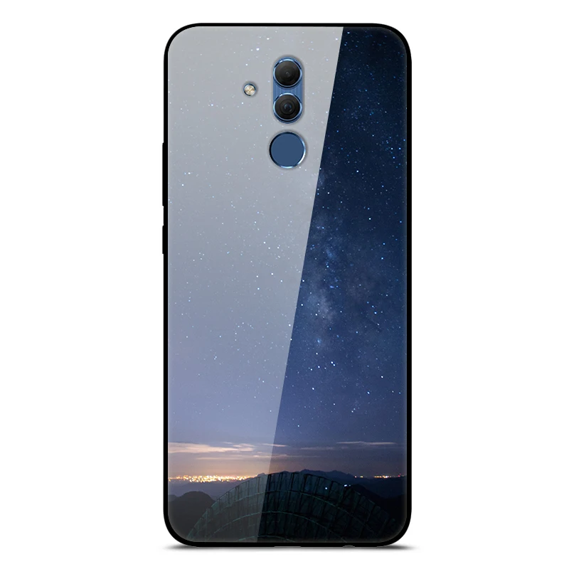 Mate 20 Lite чехол для huawei mate 20 Lite чехол s 6,3 силиконовый бампер из закаленного стекла+ Жесткая задняя крышка из поликарбоната чехол для телефона s Coque - Цвет: 48