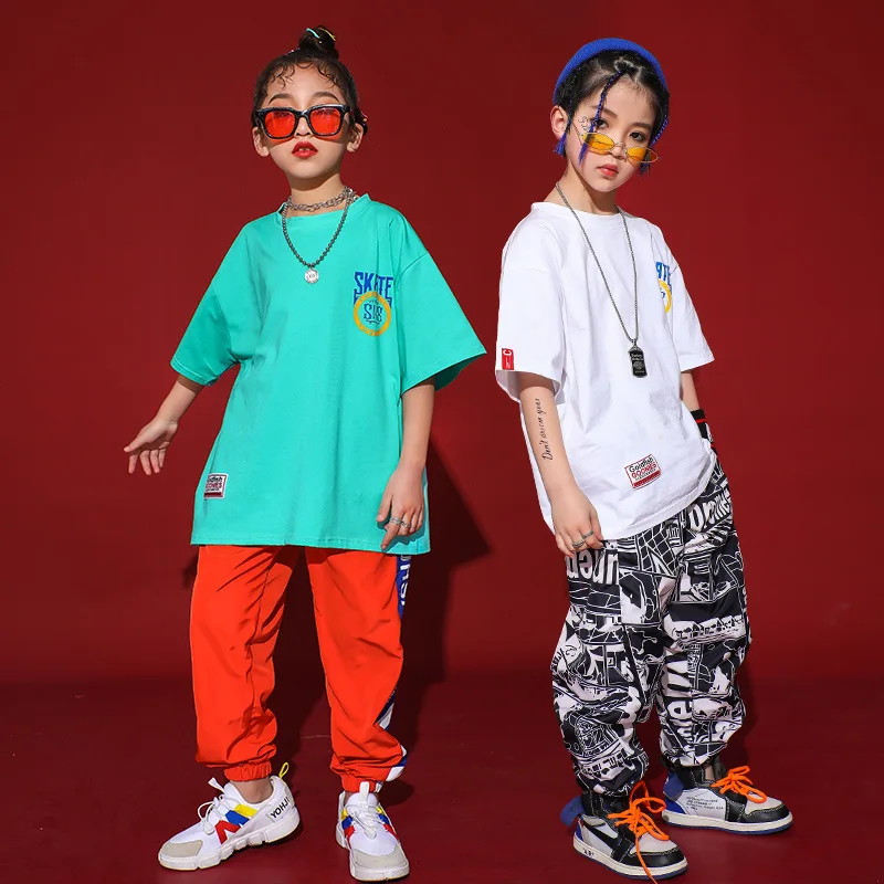 Детские костюмы для бальных танцев в стиле хип хоп девочек и мальчиков