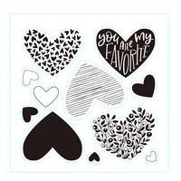 heart clear stamps valentine heart stamps for card makingscrapbooking