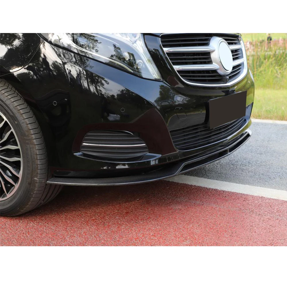 Для Mercedes Benz V Class W447- головной передний бампер спойлер протектор из углеродного волокна передний диффузор для губ