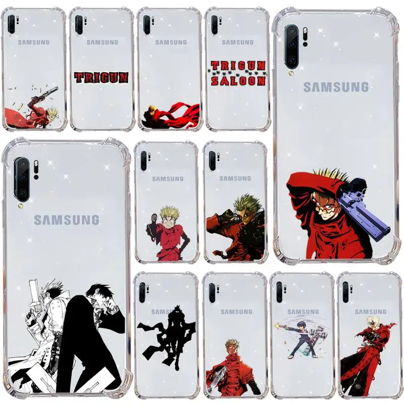 

TriGun Stampede Wolfwood Phone Case Transparent For Samsung Galaxy A71 A21s S8 S9 S10 plus note 20 ultra