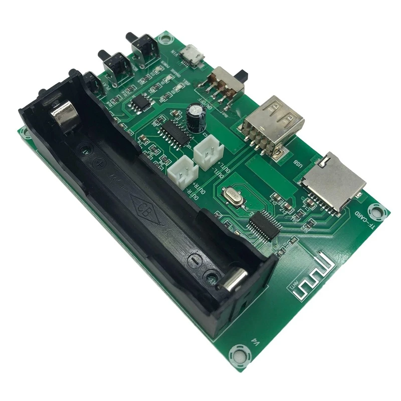 

XH-A150 Bluetooth Power Amplifier Board PAM8403 18650 Battery Rechargeable 5W+5W Dual Channel Power Amplifier Board