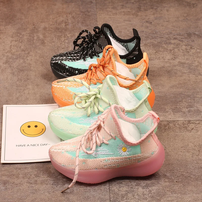 

2021 Autumn New Children Shoes For Boys Girls Sneakers Shoes Breathable Anti-Slippery Quality Sports Shoes For Students Casual