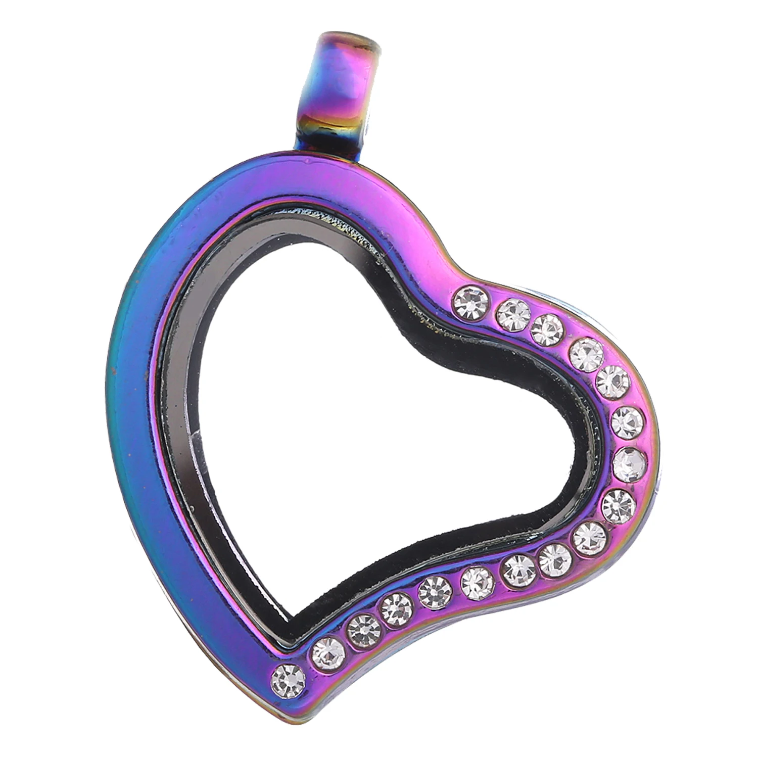 10 шт./лот 30 мм Стразы Сердце Любовь медальон Подвеска из сплава памяти живые