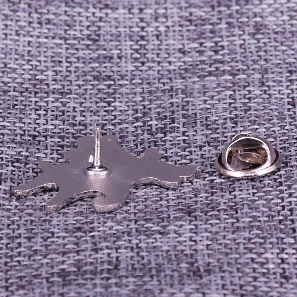 Эмалированная шпилька для морской рыбы милый рюкзак из джинсовой ткани |