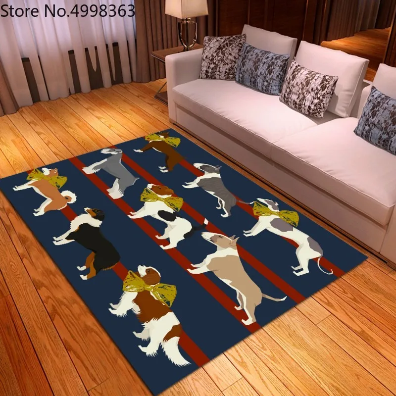 Custom Cute Dog Indoor Outdoor Door Mats Нескользящие прочные моющиеся коврики для ванной кухни