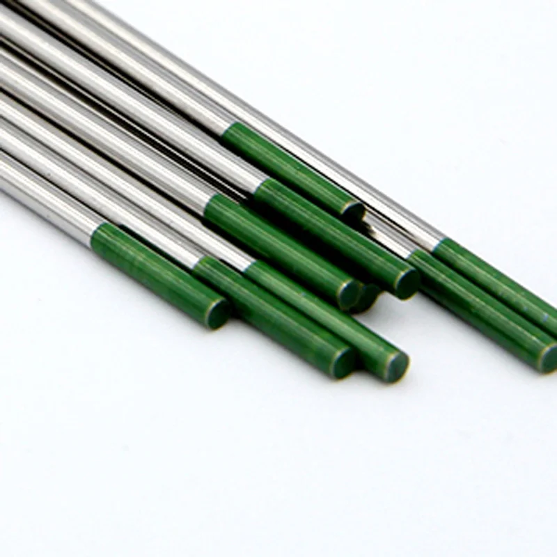 Green Tip 2% сертифицированные вольфрамовые электроды красный/синий/зеленый/серый - Цвет: Green Tip