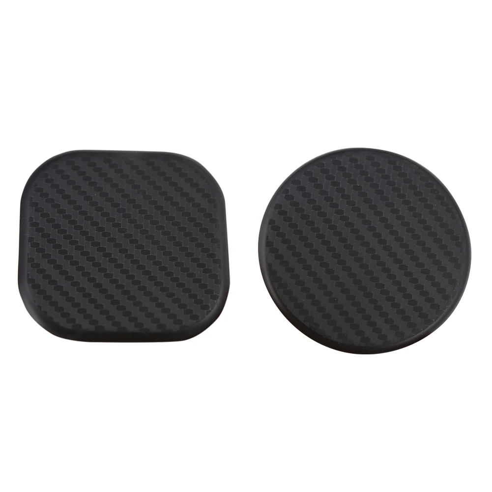 

High Quality Non-slip Elastic Durable Carbon Fiber Look Car Auto Water Cup Slot Non-Slip Mat Pad Accessories