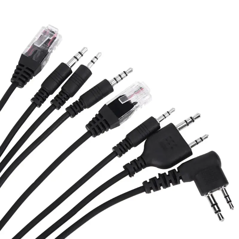USB-кабель 8 в 1 для программирования Baofeng Motorola Kenwood TYT QYT несколько радиостанций 3 м/4