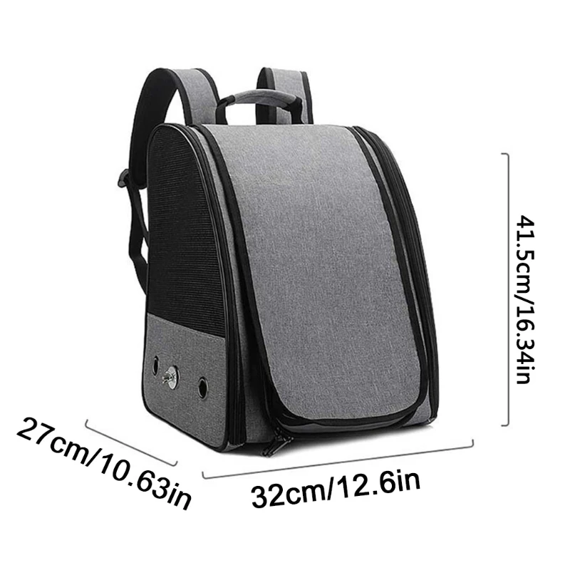 

157A Portable Bird Carrier Cage Bag Breathable Parrot Out Backpack Pet Bird Travel Box Carrier for Large and Small Birds