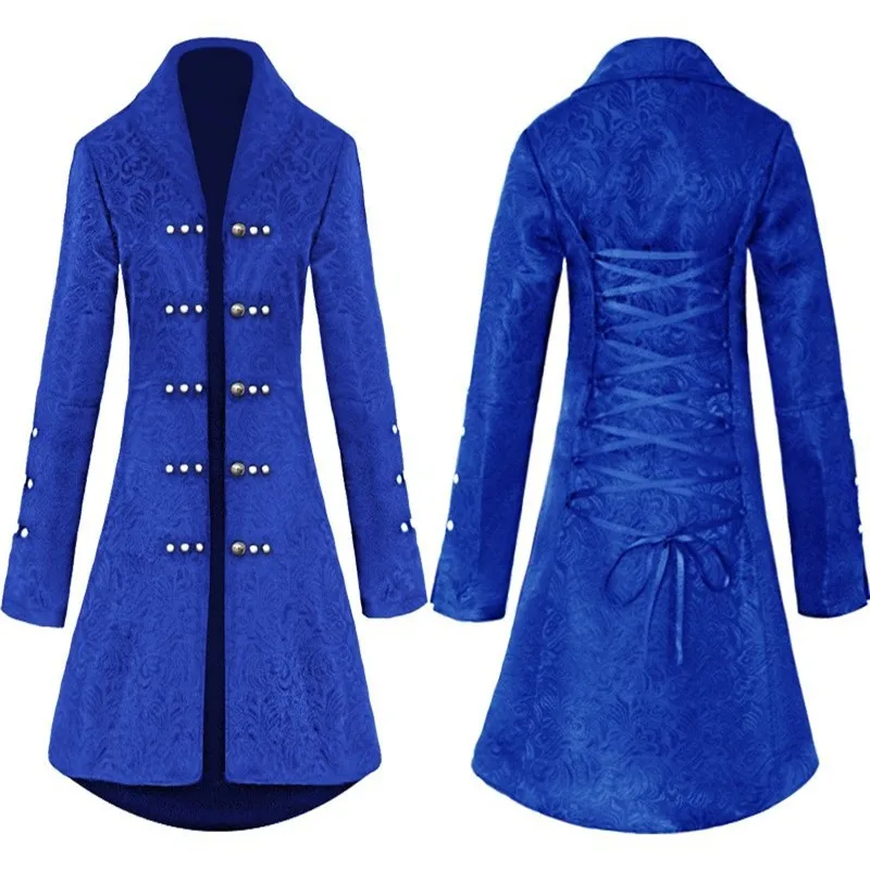 

Medieval vintage clothing Women's Jacquard Dress Mid-Long style