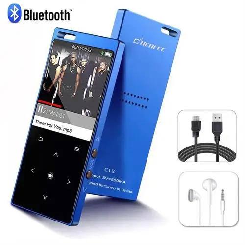 Standard Bluetooth 4,2 MP4 плеер с динамиком 1,8 дюймовый экран сенсорная кнопка MP4 видео плеер Поддержка FM, рекордер, SD/TF карта до 128 ГБ - Цвет: Standard