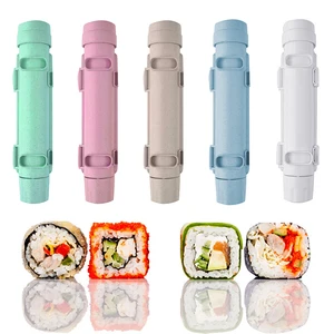 quick diy sushi maker set machine rice mold bazooka roller kit vegetable meat rolling tool diy kitchen tools gadgets accessories free global shipping